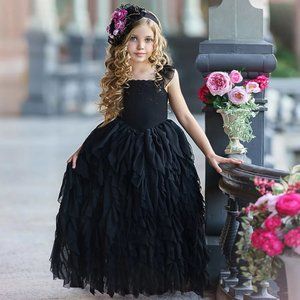 Dollcake Storm Frothy Black dress nwt and free headband nwt